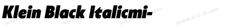 Klein Black Italicmi字体转换 Klein Black Italicmi字体转换
